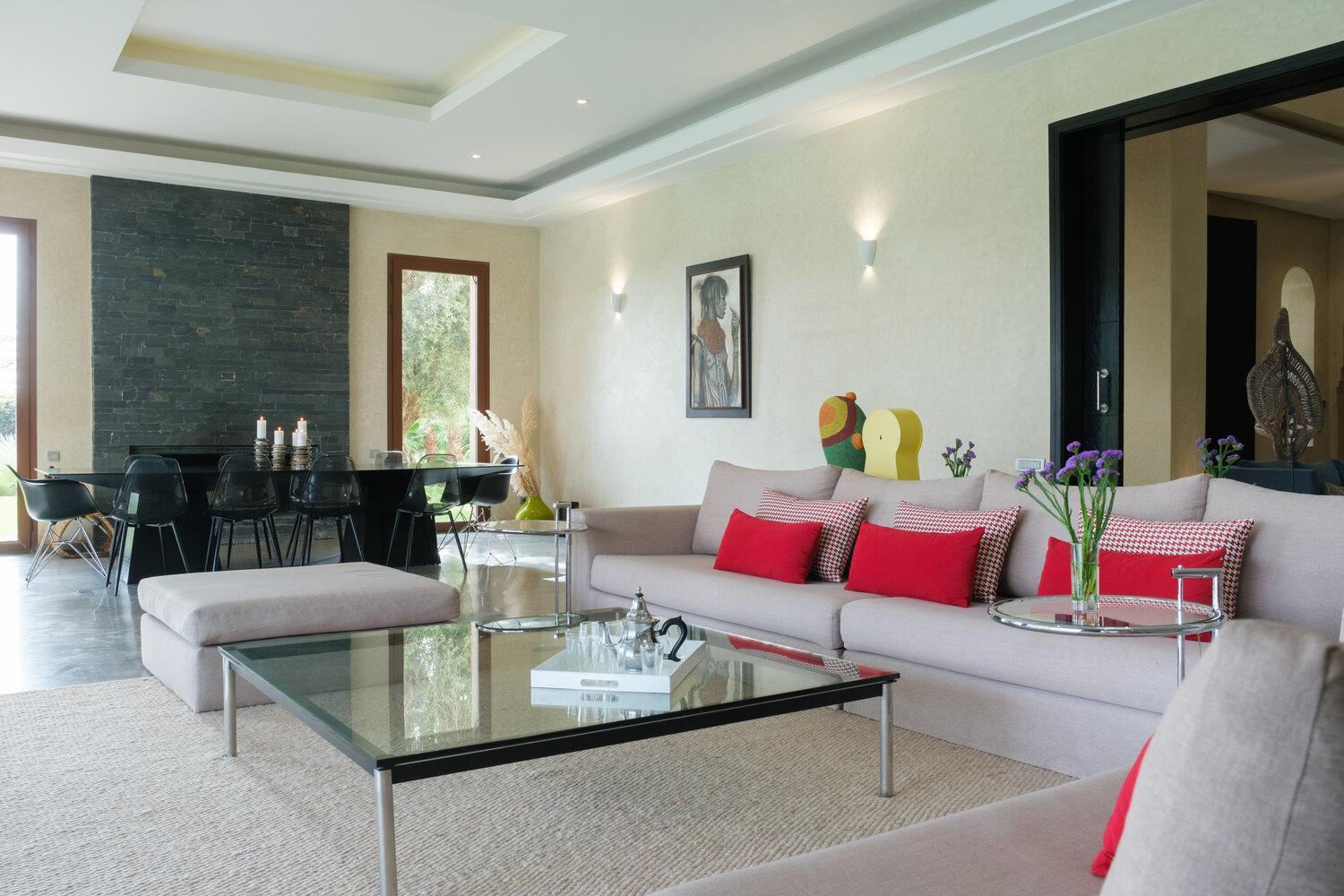 Adnaa - Modern Villa With 2 Pools, Sauna, Hammam, Tennis Court & Home Cinema Douar Caïd Layadi Exteriér fotografie