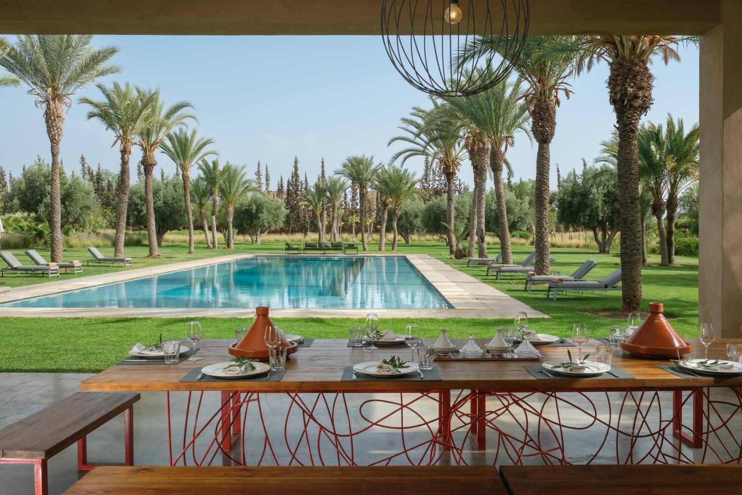 Adnaa - Modern Villa With 2 Pools, Sauna, Hammam, Tennis Court & Home Cinema Douar Caïd Layadi Exteriér fotografie