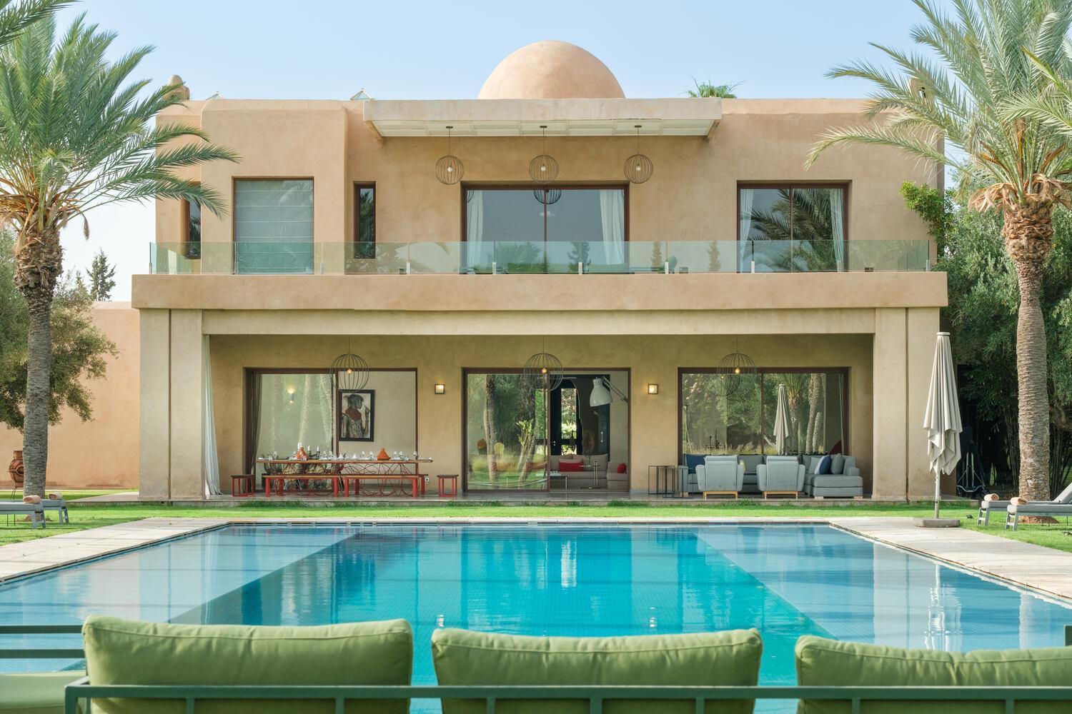 Adnaa - Modern Villa With 2 Pools, Sauna, Hammam, Tennis Court & Home Cinema Douar Caïd Layadi Exteriér fotografie